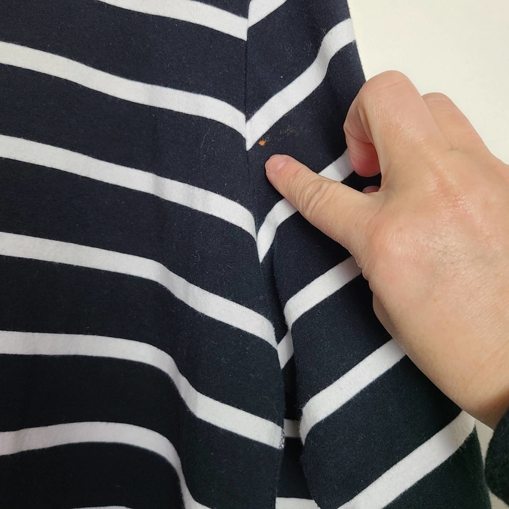 NEEDLE & THREADS| STRIPE BLOUSE W/ZIPPER DETAILS | SIZE XL - Picture 9 of 13